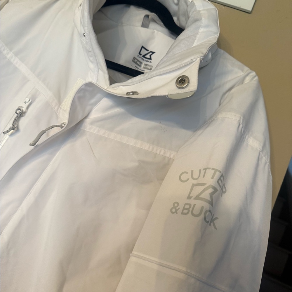 Cutter & Buck Classic White WeatherTech Jacket - Picture 2 of 3